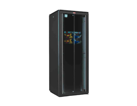 Телекоммуникационный напольный шкаф 36U, 800х600, дверь двустворчатая, стекло, цвет серый