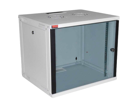 Телекоммуникационный настенный шкаф 7U, 540х450, дверь металл, цвет серый