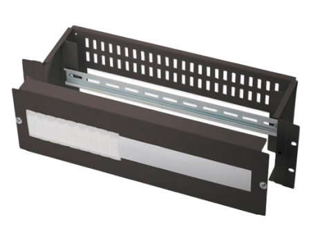 Универсальная электрическая распределительная панель с DIN-рейкой для телекоммуникационных шкафов, черная
